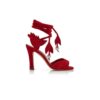 OSSIE 23 Red Suede Lace-Up Sandals