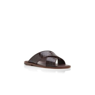 OTAWI Dark Brown Calf Leather Sandals