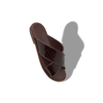 OTAWI Dark Brown Calf Leather Sandals