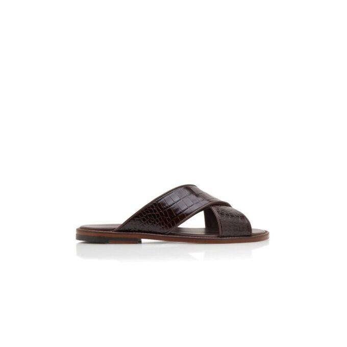 OTAWI Dark Brown Calf Leather Sandals