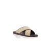 OTAWI Light Beige Raffia Crossover Sandals