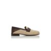 PADSTOW Light Beige Raffia Penny Loafers