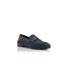 PADSTOW Navy Blue Raffia Penny Loafers