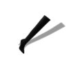 PASCALAREHI Black Suede Fitted Thigh High Boots