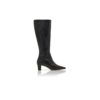 PENELOPE Black Calf Leather Knee High Boots