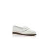 PERRITA White Calf Leather Penny Loafers