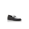 PERRY Black and White Calf Leather Penny Loafers