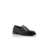 PERRY Black Calf Leather Penny Loafers