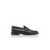 PERRY Black Calf Leather Penny Loafers