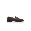 PERRY Dark Brown Calf Leather Penny Loafers