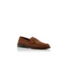 PERRY Dark Brown Suede Penny Loafers
