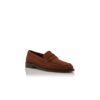 PERRY Dark Brown Suede Penny Loafers