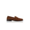PERRY Dark Brown Suede Penny Loafers