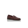 PERRY Dark Red Calf Leather Penny Loafers
