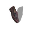 PERRY Dark Red Calf Leather Penny Loafers