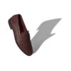 PERRY Dark Red Calf Leather Penny Loafers