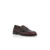 PERRY Dark Red Calf Leather Penny Loafers