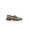 PERRY Lizard Print Calf Leather Penny Loafers