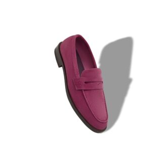 PERRY Pink Suede Penny Loafers