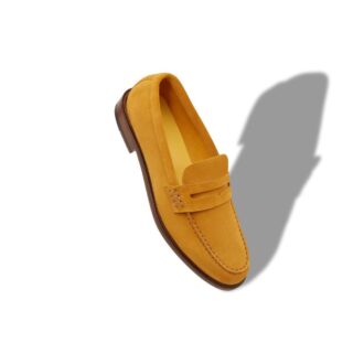 PERRY Yellow Suede Penny Loafers
