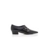 PETAXA Black Calf Leather Shoe Booties