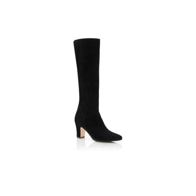 PITANA Black Suede Knee High Boots