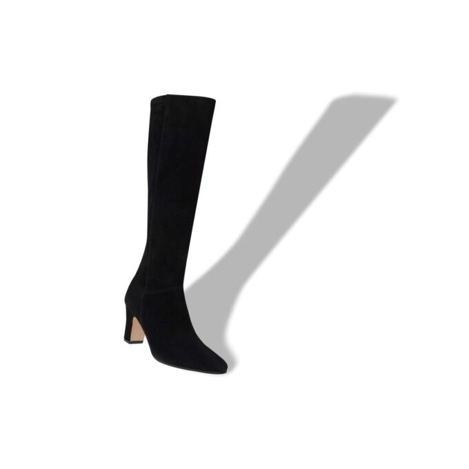 PITANA Black Suede Knee High Boots