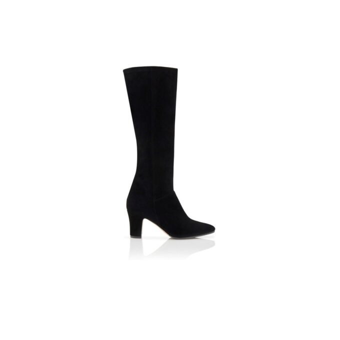 PITANA Black Suede Knee High Boots