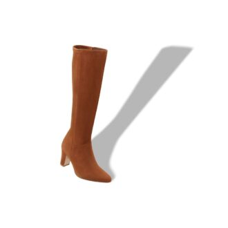 PITANA Brown Suede Knee High Boots