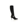 PLINIAHI Black Suede Jewel Buckle Knee High Boots