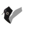 PLINIANU Black Suede Jewel Buckle Ankle Boots