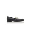 POLONOFF Black and Cream Calf Leather Loafers