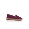 RAITO Dark Red Calf Suede Espadrilles