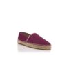 RAITO Dark Red Calf Suede Espadrilles