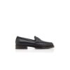 RANDY Black Calf Leather Penny Loafers