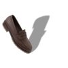 RANDY Dark Brown Calf Leather Penny Loafers