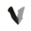 READORFLAT Black Suede Bow Detail Ballerina Flats