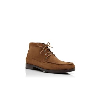 RHINEBECK Brown Calf Suede Ankle Boots