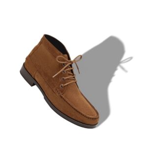 RHINEBECK Brown Calf Suede Ankle Boots