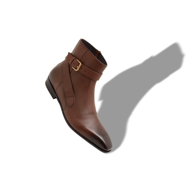 RICHMOND Brown Calf Leather Ankle Boots