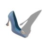 RONCONANU Blue Satin Crystal Embellished Pumps