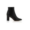 ROSIE Black Nappa Leather Ankle Boots