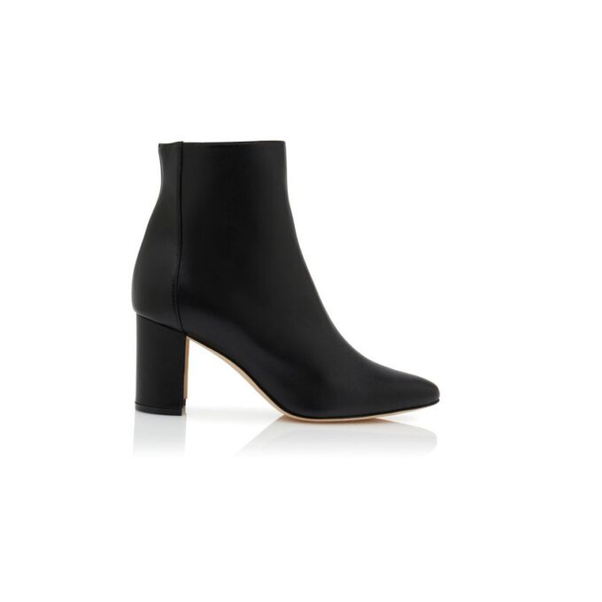 ROSIE Black Nappa Leather Ankle Boots