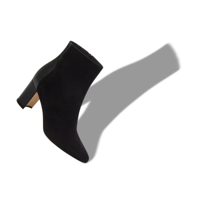 ROSIE Black Suede Ankle Boots