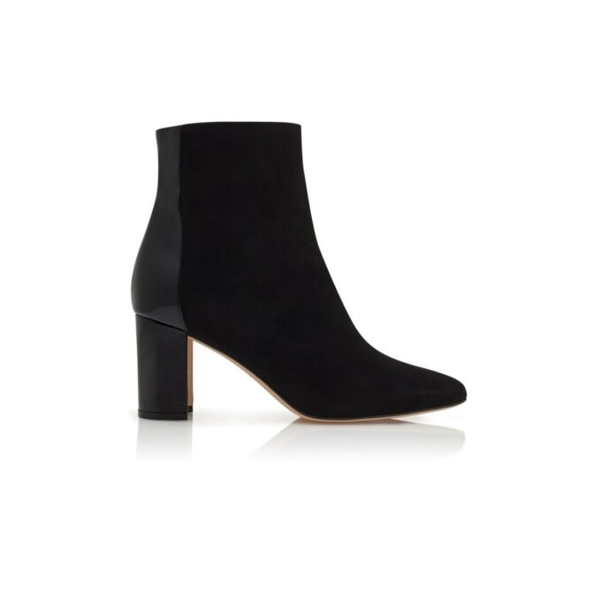 ROSIE Black Suede Ankle Boots