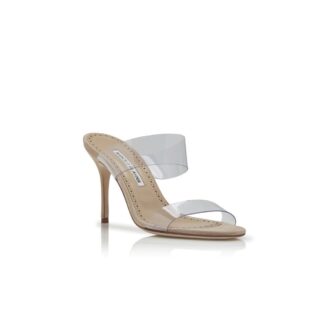 SCOLTO Clear ECO PVC Open Toe Mules