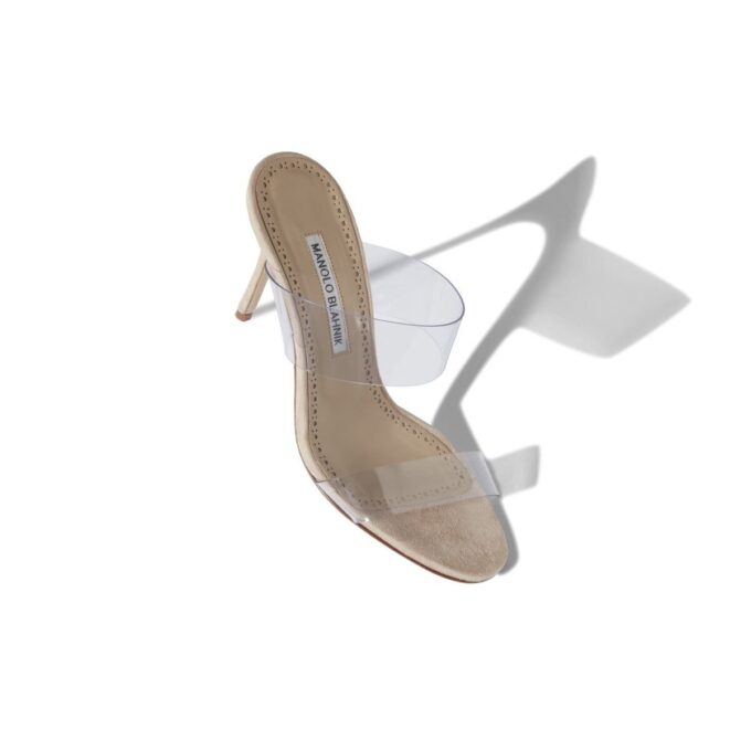 SCOLTO Clear ECO PVC Open Toe Mules