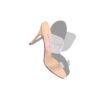 SCOLTO Light Beige PVC Open Toe Mules