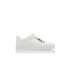 SEMANADA White Calf Leather Low Cut Sneakers