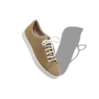 SEMANADO Beige Suede Low Cut Sneakers